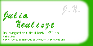 julia neuliszt business card